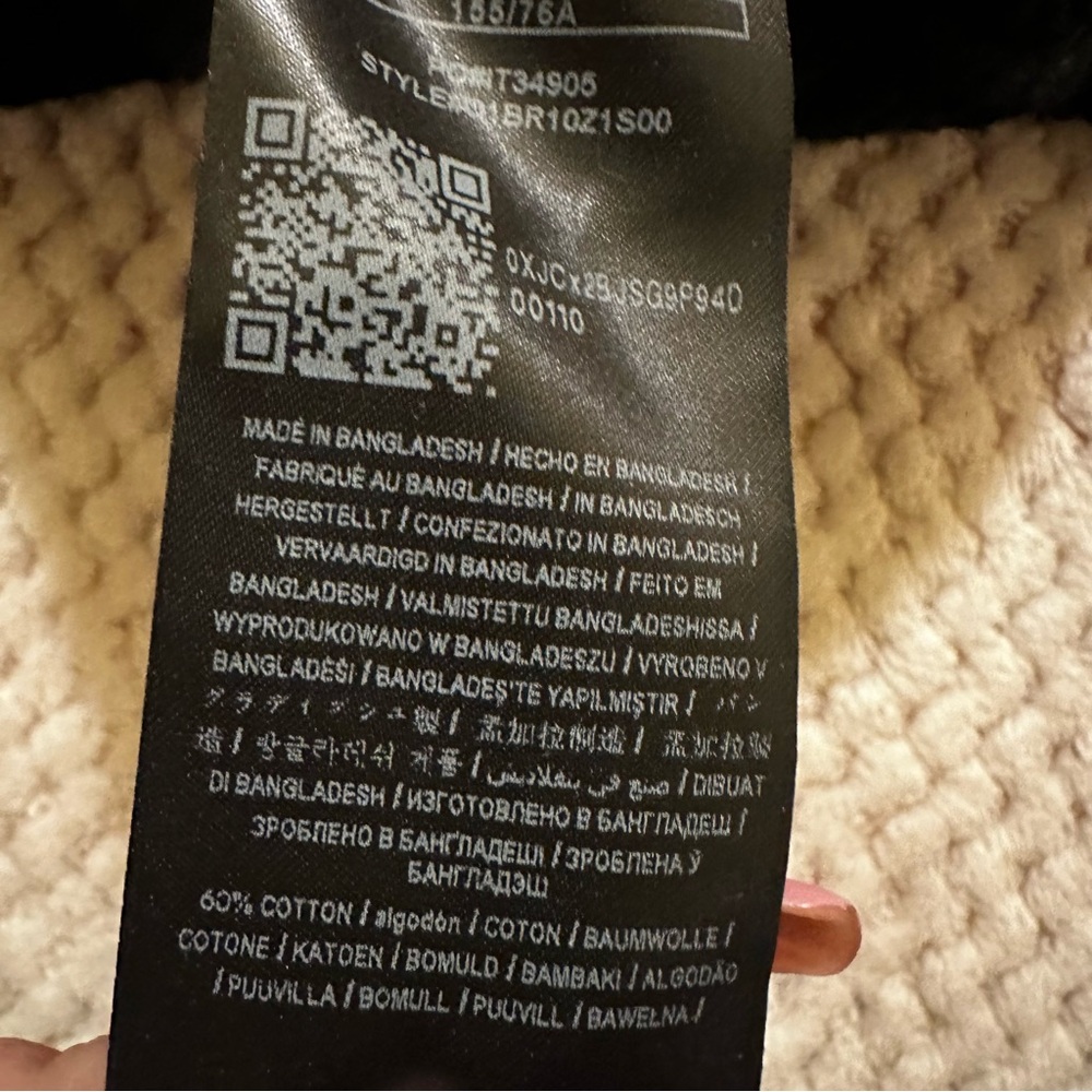 GUESS Diamond Pattern Crew Neck Cotton Blend Sweater XS - Picture 6 of 7